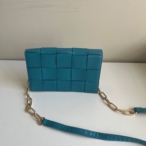 Teal crossbody bag